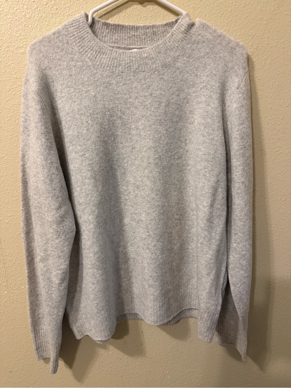 J. Crew Light Gray Crewneck Sweater